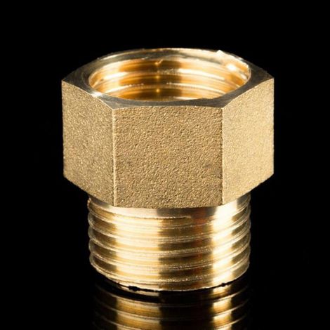 Raccord Laiton M18x1 5 Vers M14x1 5 - Adaptateur Filetage Femelle Vers Mâle - Plomberie Hydraulique Industrielle - 1 Pièce (1/3)
