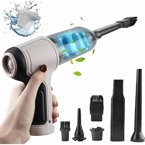 Aspirateur de Voiture, DC 7.4V 120W Aspiration Forte à Faible Bruit Portable Aspirateur de Poils pour Animaux de Compagnie, pour Le Bureau à Domicile de la Voiture (1/5)