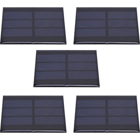 Miniatur-Solarpanel-Set für Bastelprojekte und Spielzeug – 5 Stück, 0,65 W, 1,5 V Gleichstrom