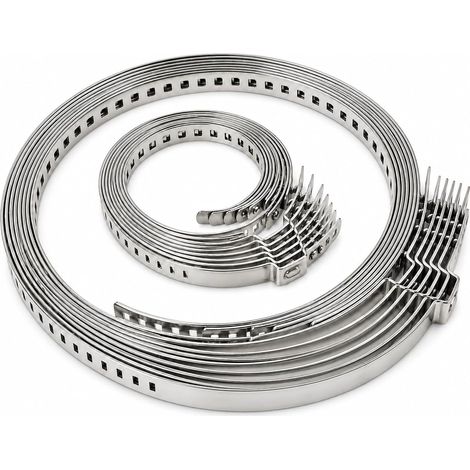 20PCS Collier Cardan Universel, Collier Soufflet Cardan, 25-50mm et 50-120mm, Bandes Inox Réglables pour Fixation Auto, Tuyaux, Câbles et Conduits, Montage Rapide