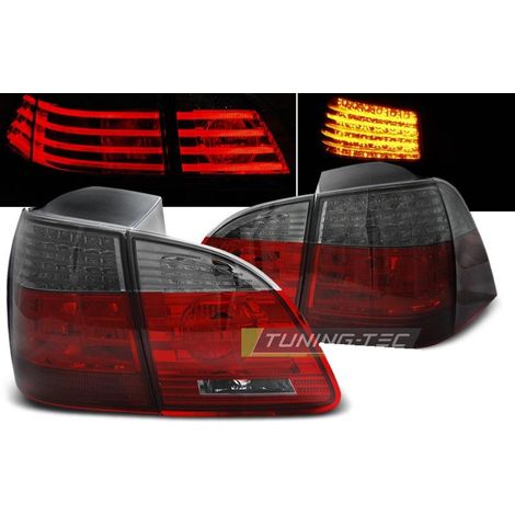 Paire de feux arriere BMW serie 5 E61 Break 04-07 LED rouge fume (1/3)