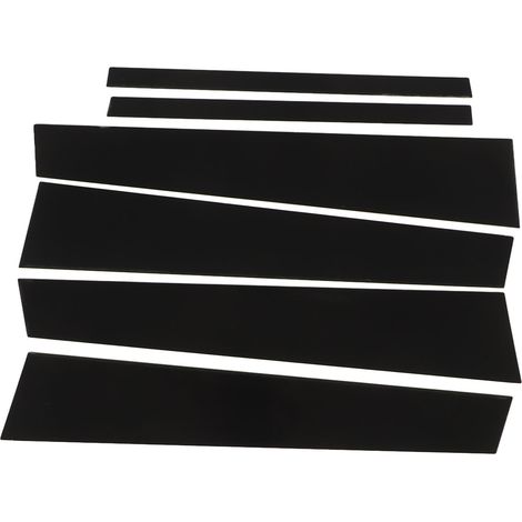 6 Pièces Montants de Porte B Noir Brillant Décor Extérieur Côté Protection Fenêtre pour Accord Huitième Génération 2008-2012 (1/5)