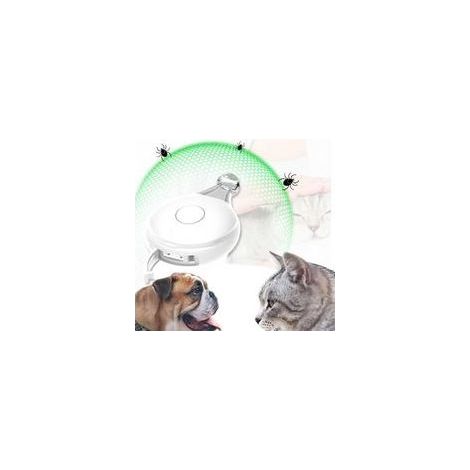 ultrasonique Anti-puces et Anti-tiques pour Animaux de Compagnie Pendentif à ultrasons Contre Les tiques Charge USB, lumière Clignotante pour éviter Les pertes la Nuit (1/5)