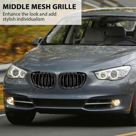 Parrilla delantera negra brillante para BMW Serie 5 E60 E61 M5 520I 535I 550I 2003-2010 Sedán
