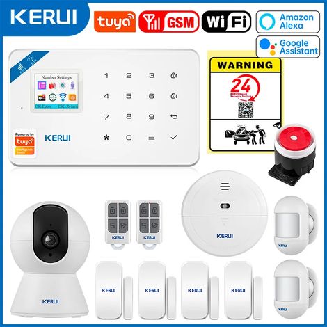(Pack 5) Système d'alarme de sécurité Tuya Smart WiFi GSM, compatible avec Alexa Home, antivol (1/5)