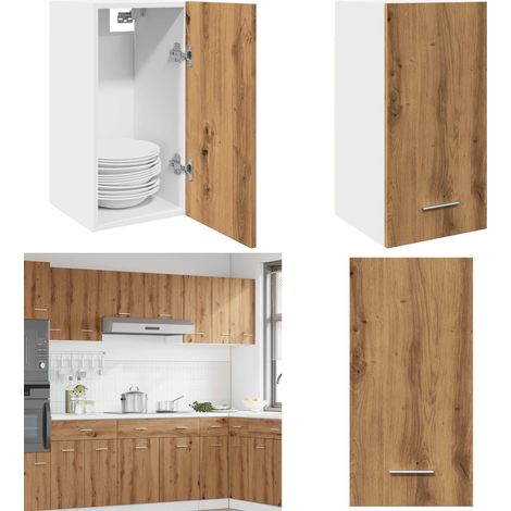 vidaXL Hängeschrank Artisan-Eiche 30x31x60 cm Holzwerkstoff (1/5)