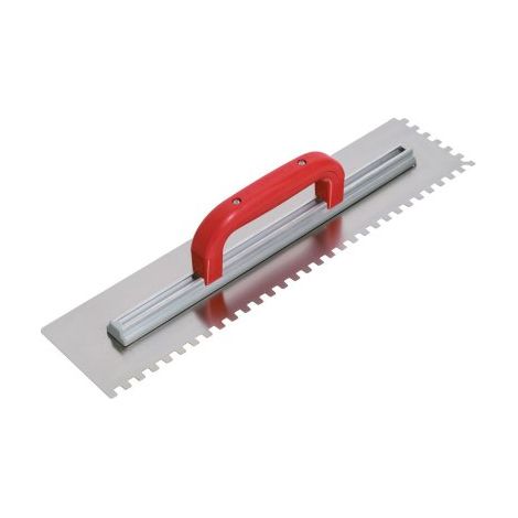 Platoir à colle inox, dents carrées 8 mm, 49 x 11,5 cm - TALIAPLAST