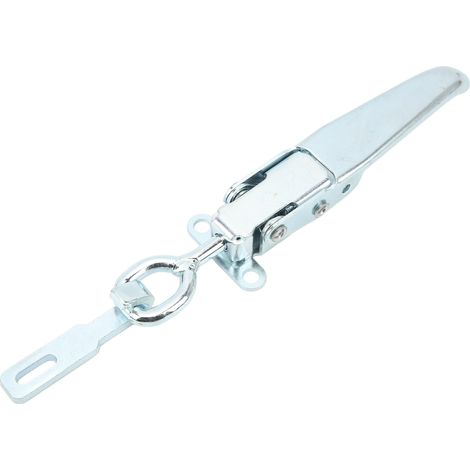 Loquet de sécurité à ressort pour remorque, en fer galvanisé robuste, avec poignée de porte et boucle, pour camping-car ou caravane. (1/5)