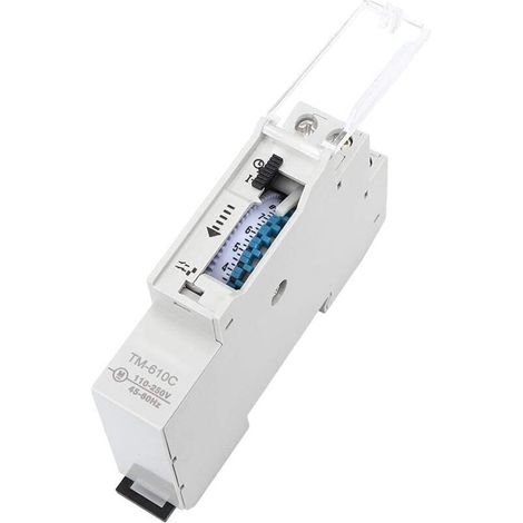 UlisemInterrupteur de minuterie sur rail, interrupteur de contrôle de temps intelligent sur rail DIN TM610C Relais de temps 220 V pour lampadaire (1/4)