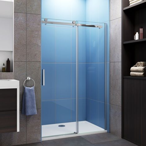 150x195cm Schiebetür 6mm NANO Duschwand Eckdusche Abtrennung Duschkabinen (1/5)