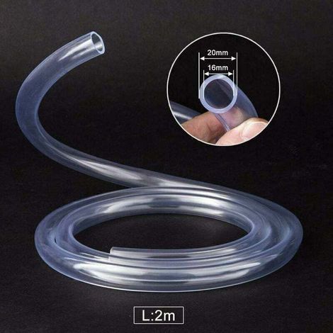 Bardusch - Tubo flessibile in PVC trasparente - 2 metri - Pressione flessibile 16 × 20 mm (1/3)