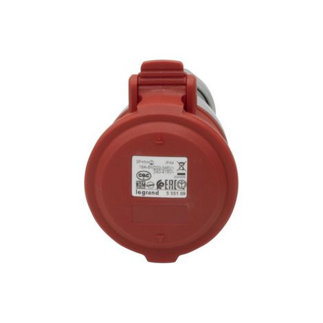Prise mobile P17 IP44 16A 380/415V 3P+N+T en plastique (1/5)