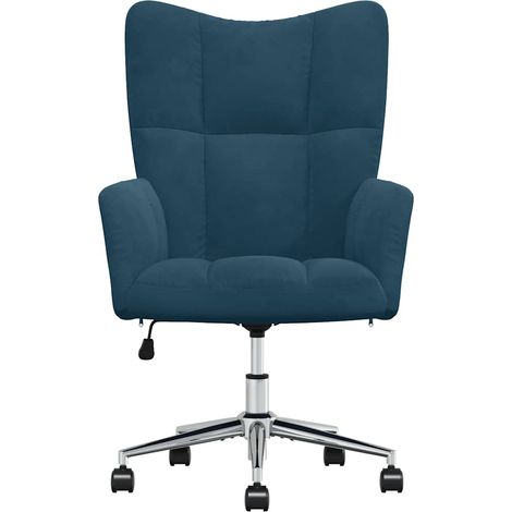 vidaXL Relaxsessel Blau Velours