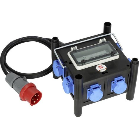 Brennenstuhl 1153690600 distribuitore elettrico esterno nero blu (1/3)