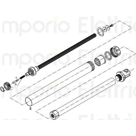 beninca pièce détachée escargot co-moulé pour bill30m/ma 9688113 (1/3)