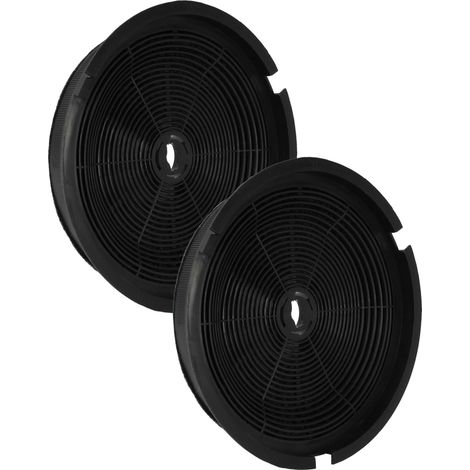 vhbw 2x Filtres à charbon actif compatible avec Honeywell NL600ED - T2035106, NL600ED Titanit, Onyx60/90, QFD-600ED, QFS-600ED hotte de cuisine