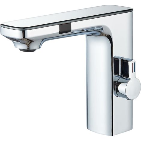 Intelligenter Waschtisch-Mischbatterie mit Infrarotsensor, berührungslos, automatisch, mit Temperatur- und Durchflussregelung, hygienisch und wassersparend, einfache Installation (1/5)