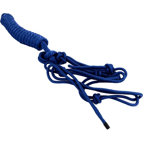 Licol en corde à nœuds multiples, ajustable, sûr et portable, pour l'entraînement quotidien des chevaux, bleu (1/5)