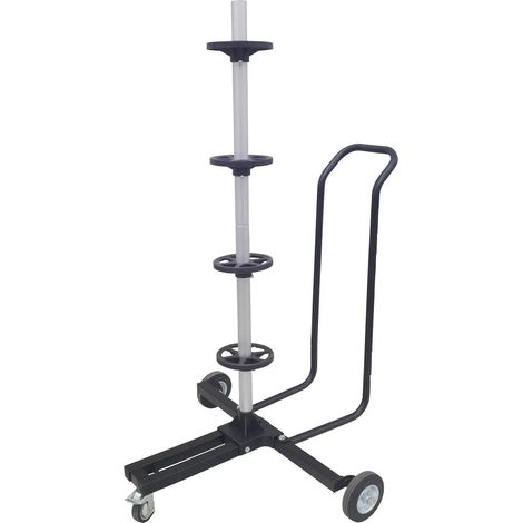 [GEBRAUCHT] B-Ware Hp Reifenbaumwagen Wagen Reifenständer Reifenbreite 225 Mm Doppelbügel