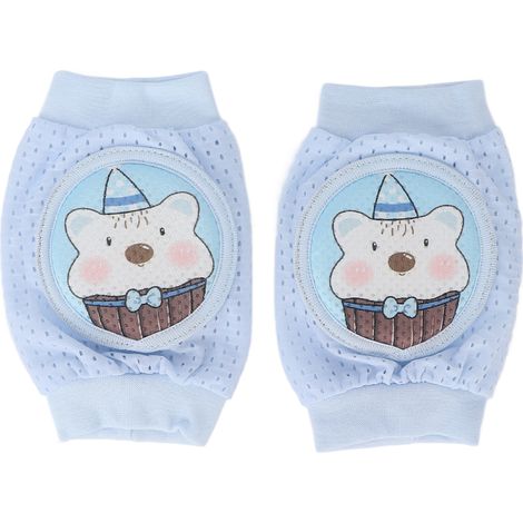 Genouillères Bébé Anti-Glissement, Élastiques et Mignonnes, Protection pour Ramper et Marcher, Lot de 2 (1/5)