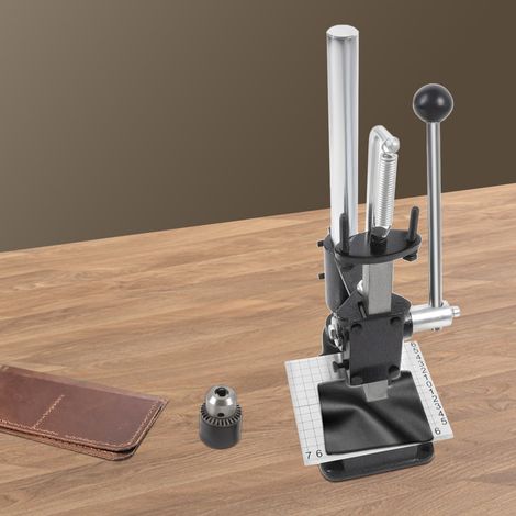 Manuelle Stanzmaschine Lederschneide Prägepresse Stanzmaschine DIY Werkzeug NEU