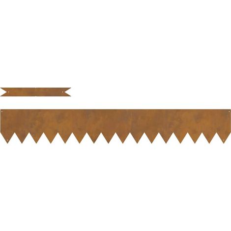 Bordure de Pelouse 50 pcs Marron 100 x 0.05 x 20 cm CFW627189