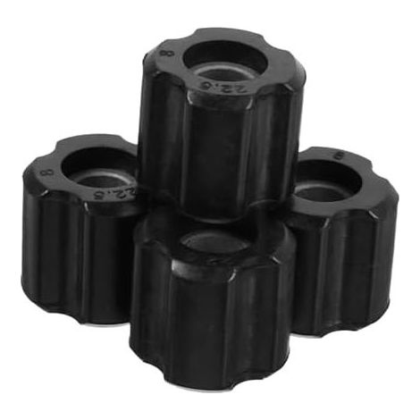 Bague D'essieu pour Débroussailleuse 26mm/28mm Kit de Rotative en Pe Noir 4 Pièces Accessoires Jardin Motorisé Compatible Tubes Aluminium Roulements Tondeuse - (1/5)