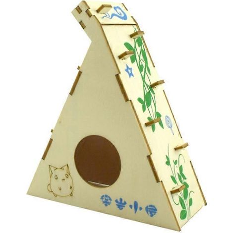 Jouet d'activité d'escalade pour rats, souris et hamsters, labyrinthe en bois en tube-F-