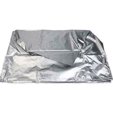 pour couverture Chariot Extérieur Résistante Déchirure pour(Silver)  Tissu Oxford 420D, imperméable, anti-UV, protège pluie et neige, usage extérieur durable (1/5)