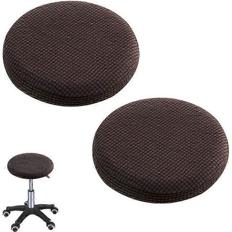 Housse de tabouret de bar jacquard deux pièces, housse de chaise élastique, compatible avec les assises de chaises rondes de 32 à 40 cm, modèle 3939 (1/5)