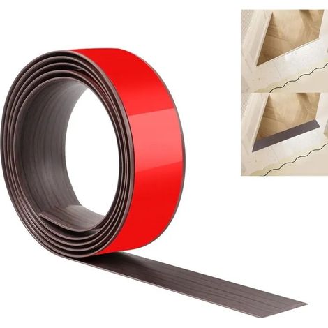 Bande de Transition de Sol JUNART 200cm×4cm, bandes autocollantes en PVC pour joindre moquette et carrelage, - Noyer Noir 200cm×4cm (1/5)