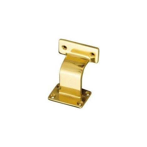 SUPPORTO PER CORRIMANO TONDO 3 FORI OTTONE LUCIDO