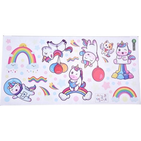 Stickers muraux en PVC auto-adhésifs, motifs de dessins animés pour salon, bureau ou salle d'étude. (1/5)