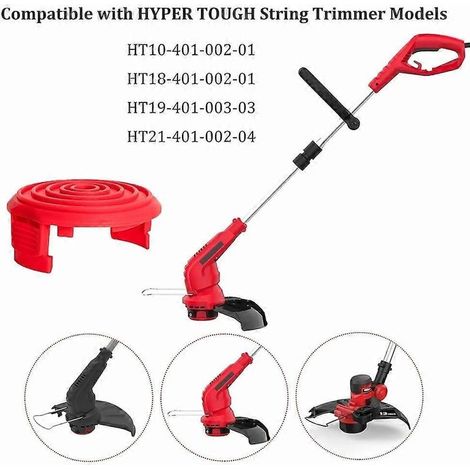 U7W 8-teiliges Schnurtrommel-Abdeckungsset für HYPER TOUGH Rasenmäher, Ersatz-Schnurtrommelabdeckung TLH 01 (1/4)