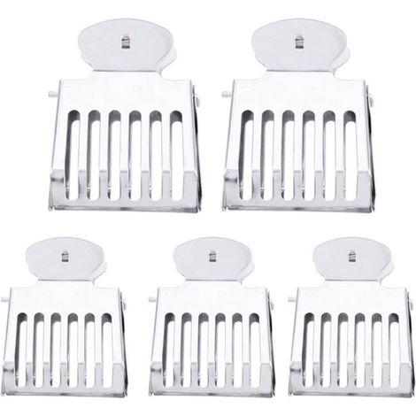 Pinza para atrapar abejas KIMISS de acero inoxidable, herramienta para atrapar abejas, pinza para jaula de apicultura, diseño metálico (5 unidades) (1/5)