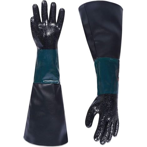 Filiyano-Gants en caoutchouc pour sablage de moquette, gants pour cabine de peinture (1/5)