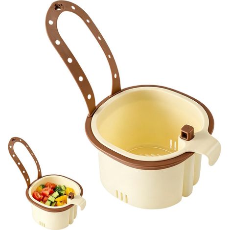 Panier de crépine pour évier de cuisine Attrape-Déchets Suspendu Au Robinet Filtre de Drainage pour Évier Cuisine, Maison, Salle À Manger, Salle De Bain, Appartement, Restauration (1/5)