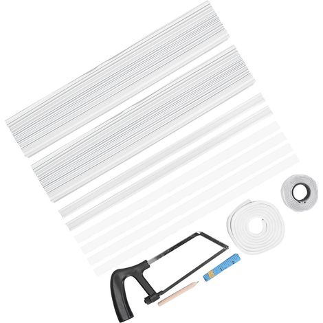 Accessoires pour climatiseur portable 43,2 x 25,4 cm, panneau latéral isolé pour climatiseur portable, déflecteur latéral pour climatiseur de fenêtre, panneau latéral double couche isolé et étanche (1/5)