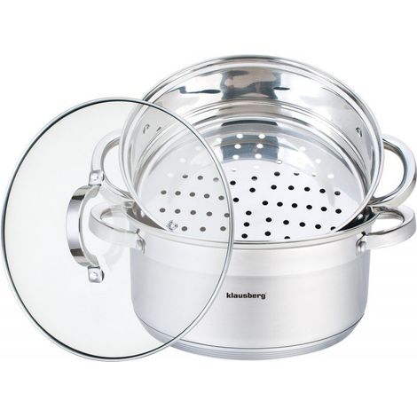 KLAUSBERG DAMPFTOPF 3-TEILIG 24cm KB-7144 (1/3)