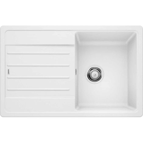 Blanco – Évier 1 bac Silgranit 780 x 500 mm – Cuve 335 x 430 x 190 mm – Bonde manuelle Ø 90 mm inox – Garantie 10 ans (1/5)