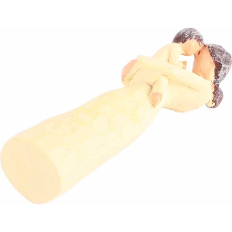 Estatua de sauce de resina – Decoración hecha a mano para el hogar o la oficina (beige) (1/5)