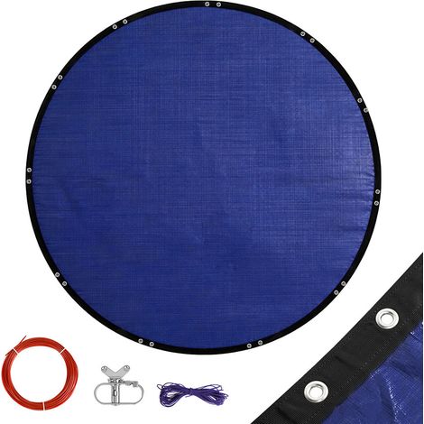 TolleTour Poolabdeckung rund Ø366cm für Ø306cm Pool, Schutzhülle staubdicht & UV-beständig