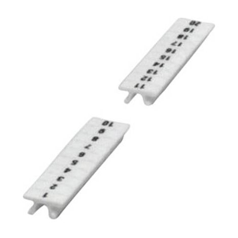 REPÈRES POUR BLOCS DE JONCTION CONTENU: 10 PC(S) PHOENIX CONTACT ZBF 6,LGS:FORTL.ZAHLEN 11-20 0808749:0011