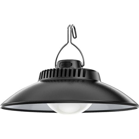 Lampe de camping LED, lumière chaude, lampe d'ambiance pour tente, batterie intégrée avec crochet de chargement - XC