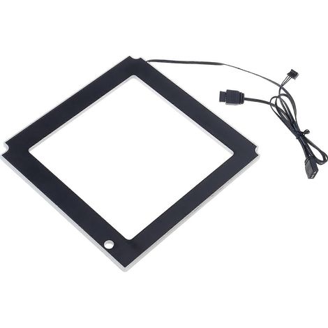 Carte mère ARGB ATX/ITX, cadre lumineux, tapis lumineux pour boîtiers PC gaming MATX, USB 3.0 5V 3 broches ARGB Divine Light, grand format ATX (grand format ATX) (1/2)