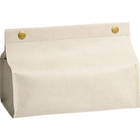 Aufbewahrungsbox für Taschentücher mit Kraftpapierdeckel, gewaschenes Papier, biologisch abbaubar, braun/grau, 20,5 x 10 x 11 cm (1/5)