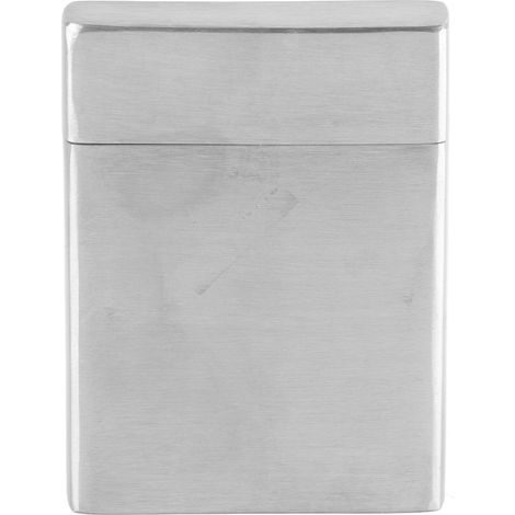 Étui à cigarettes en acier inoxydable grand format, petit et portable, capacité pour 20 cigarettes (1/5)