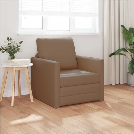 Schlafsofa 60cm Cappuccino Kunstleder (1/5)