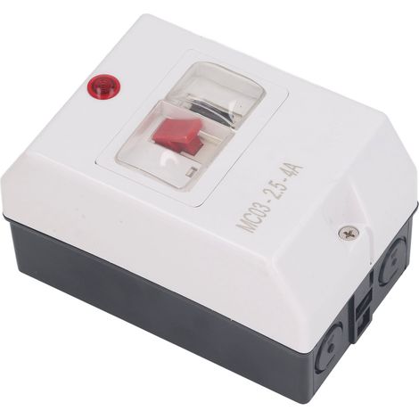 Disjoncteur de moteur IP55, interrupteur de protection étanche avec signal lumineux 2,5-4A 230 240V 400 415V 500V 690V