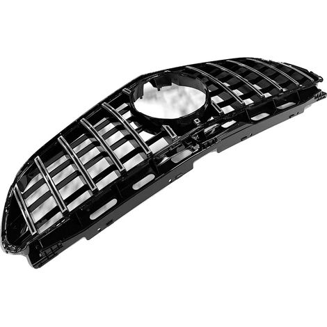 Grille de pare-chocs avant, design GT Racing, compatibilité avec la Classe E de Mercedes, noir (1/2)